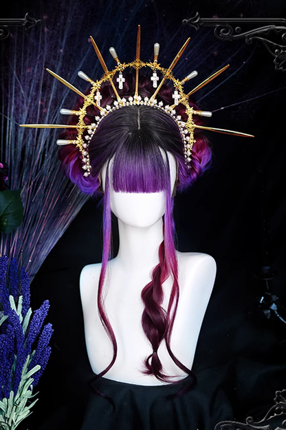 Kawaii Fashion Wig - Gradient, Purple, Gothic Style - Kawaii Outfit Wig - additional product view 3