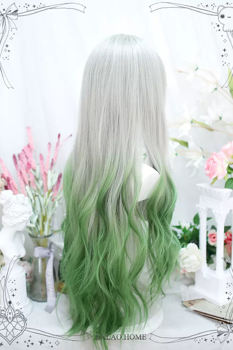 Kawaii Fashion Wig - Gray/green Gradient Color, 2 Colors, Sweet Style - additional product view 3