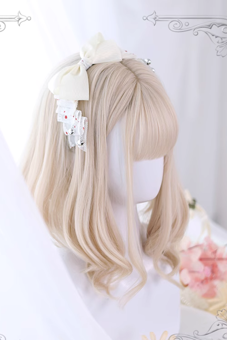 Kawaii Fashion Wig - Hair Slightly Curly, Yellow, Sweet Style - additional product view 4