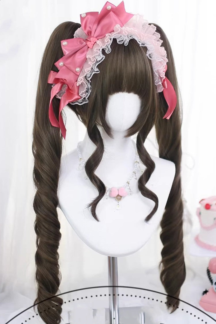 Kawaii Fashion Wig - Hazelnut Ash Brown, Brown, Sweet Style - Daily and Convention Styling - additional product view 2