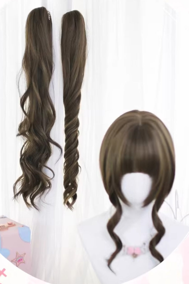 Kawaii Fashion Wig - Hazelnut Ash Brown, Brown, Sweet Style - Daily and Convention Styling - additional product view 4