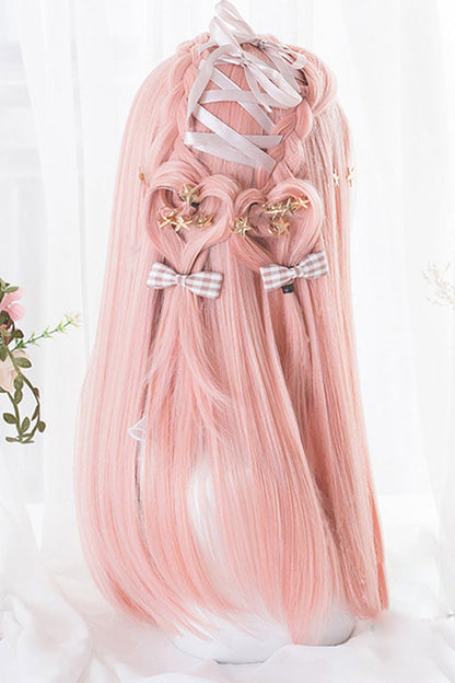 Kawaii Fashion Wig - Hime Cut, Pink, Sweet Style - Lolita Coordinate Hair - additional product view 4