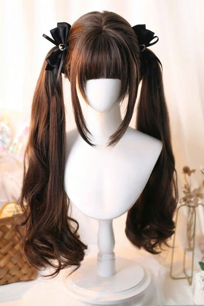 Kawaii Fashion Wig - Japanese-style Soft Air Bangs, 2 Colors, Sweet Style - main product image