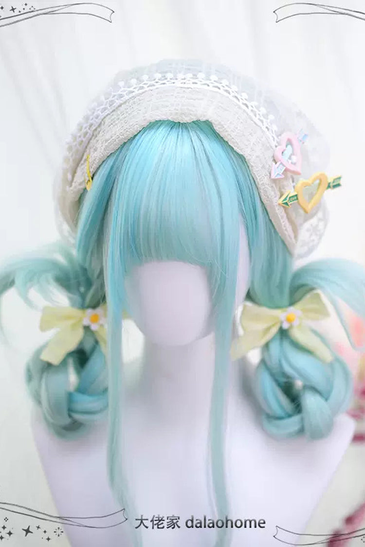Kawaii Fashion Wig - Light Blue Secondary Wave, Blue, Sweet Style - additional product view 3