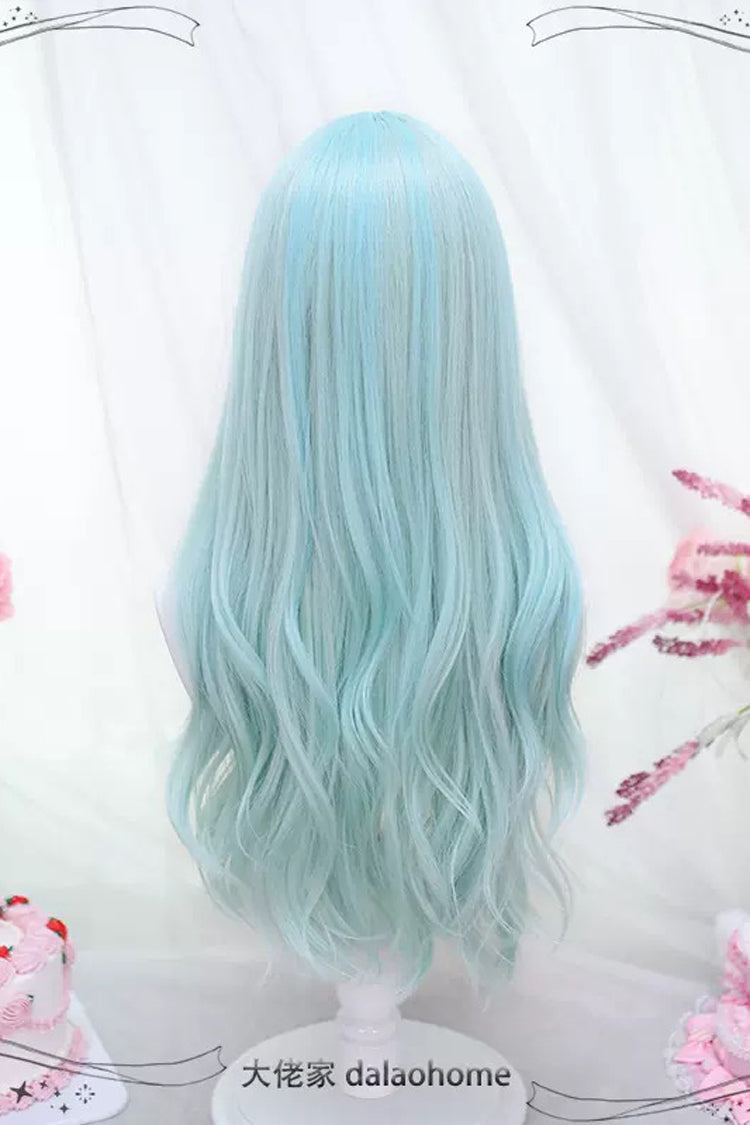 Kawaii Fashion Wig - Light Blue Secondary Wave, Blue, Sweet Style - additional product view 4
