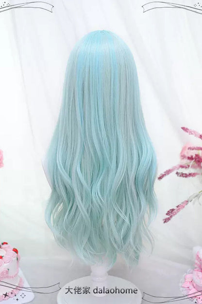 Kawaii Fashion Wig - Light Blue Secondary Wave, Blue, Sweet Style - additional product view 4