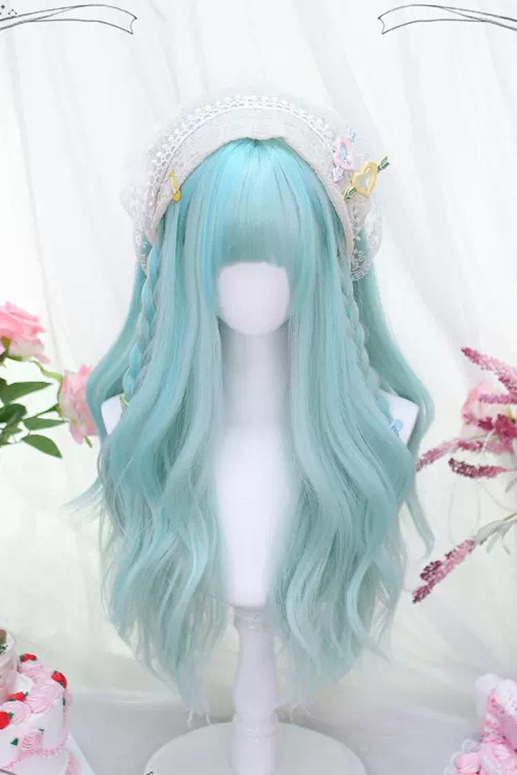 Kawaii Fashion Wig - Light Blue Secondary Wave, Blue, Sweet Style - main product image