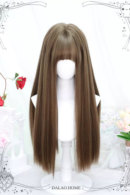 Kawaii Fashion Wig - Light Brown Natural, Brown, Sweet Style - additional product view 2