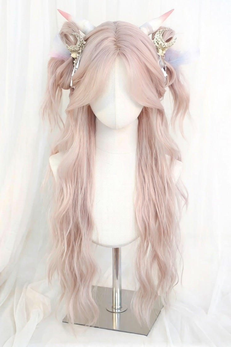 Kawaii Fashion Wig - Light Purple Pink Eight Bangs, 2 Colors, Sweet Style - main product image