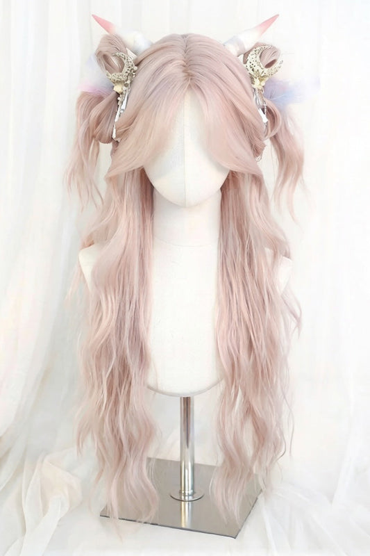 Kawaii Fashion Wig - Light Purple Pink Eight Bangs, 2 Colors, Sweet Style - main product image