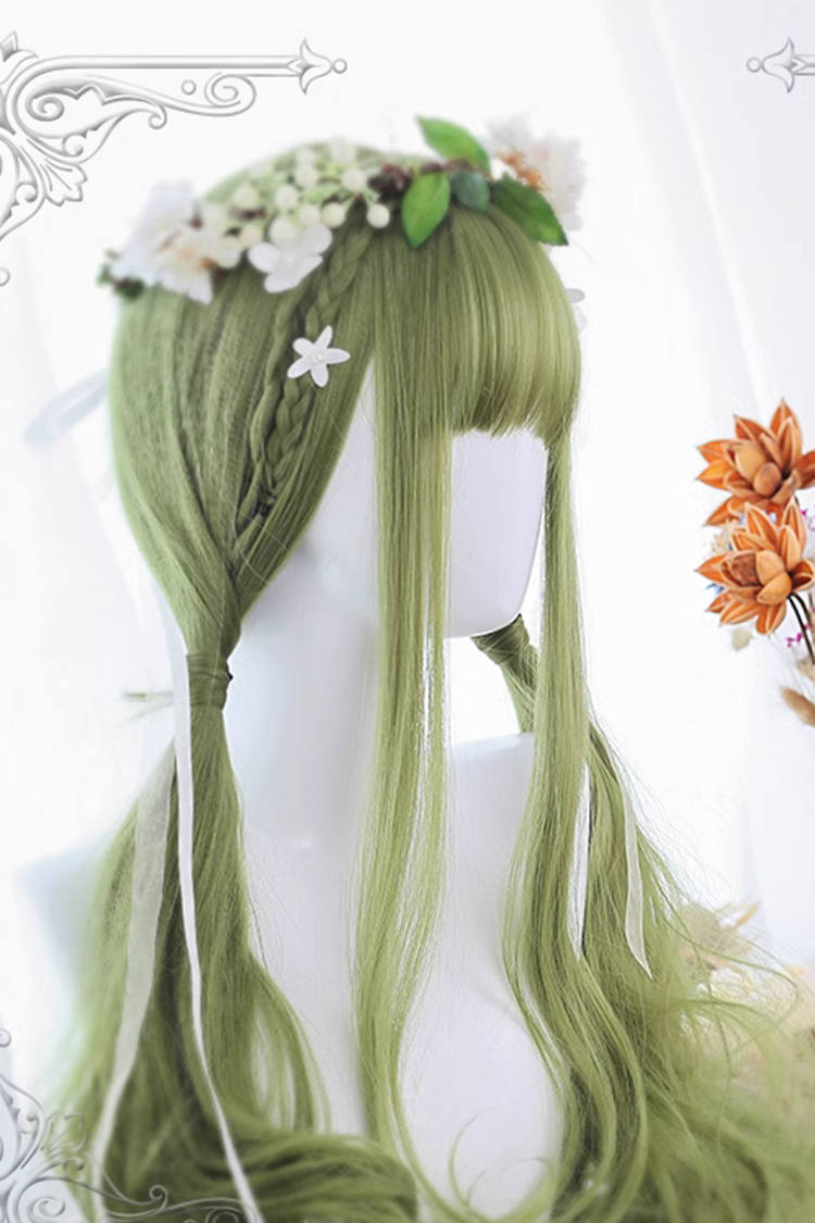 Kawaii Fashion Wig - Microroll, Green, Sweet Style - Kawaii Outfit Wig - additional product view 2
