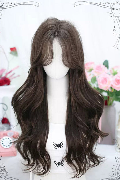 Kawaii Fashion Wig - Moon, Brown, Lace Trim, Sweet Style - Lolita Coordinate Hair - main product image