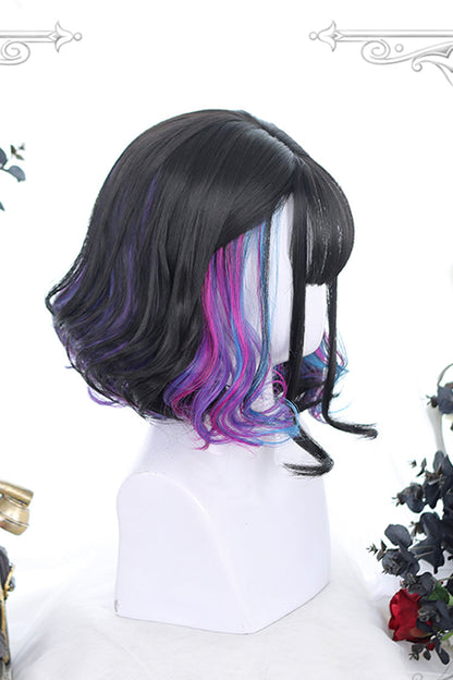 Kawaii Fashion Wig - Multi-color Micro-curl, Multi-Color, Classic Style - additional product view 2