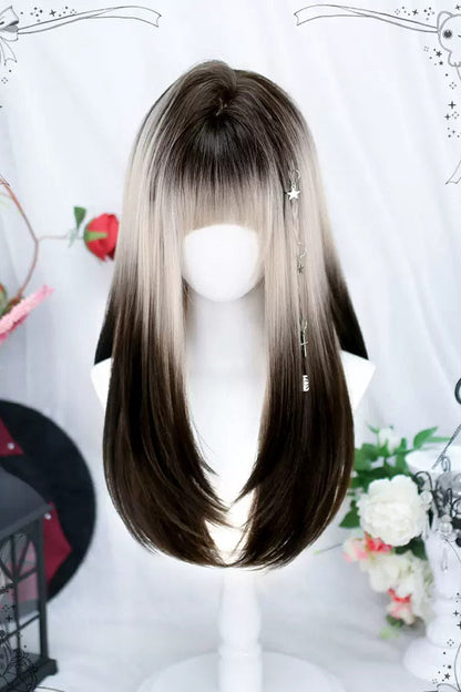 Kawaii Fashion Wig - Multi-color Natural Gradient, Multi-Color, Sweet Style - main product image