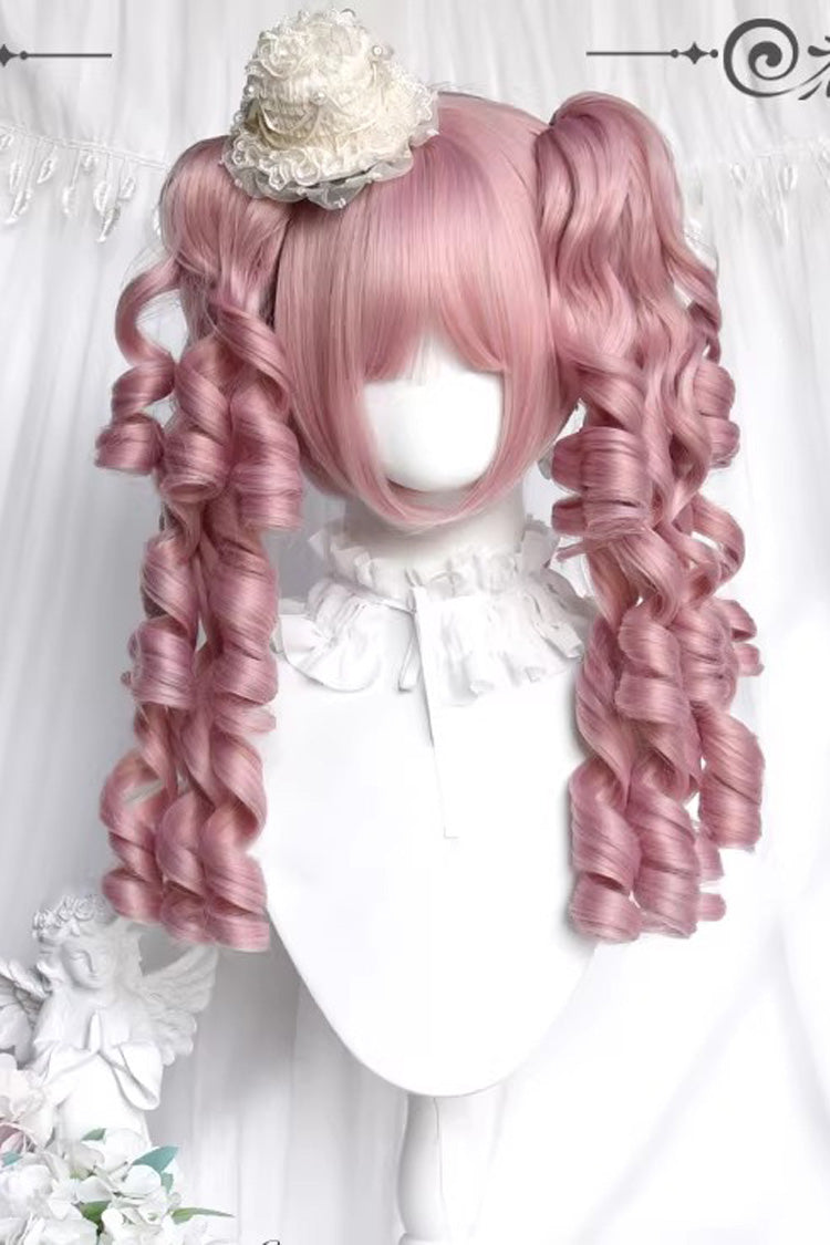 Kawaii Fashion Wig - Multi-layered Roman Curl, Pink, Sweet Style - main product image