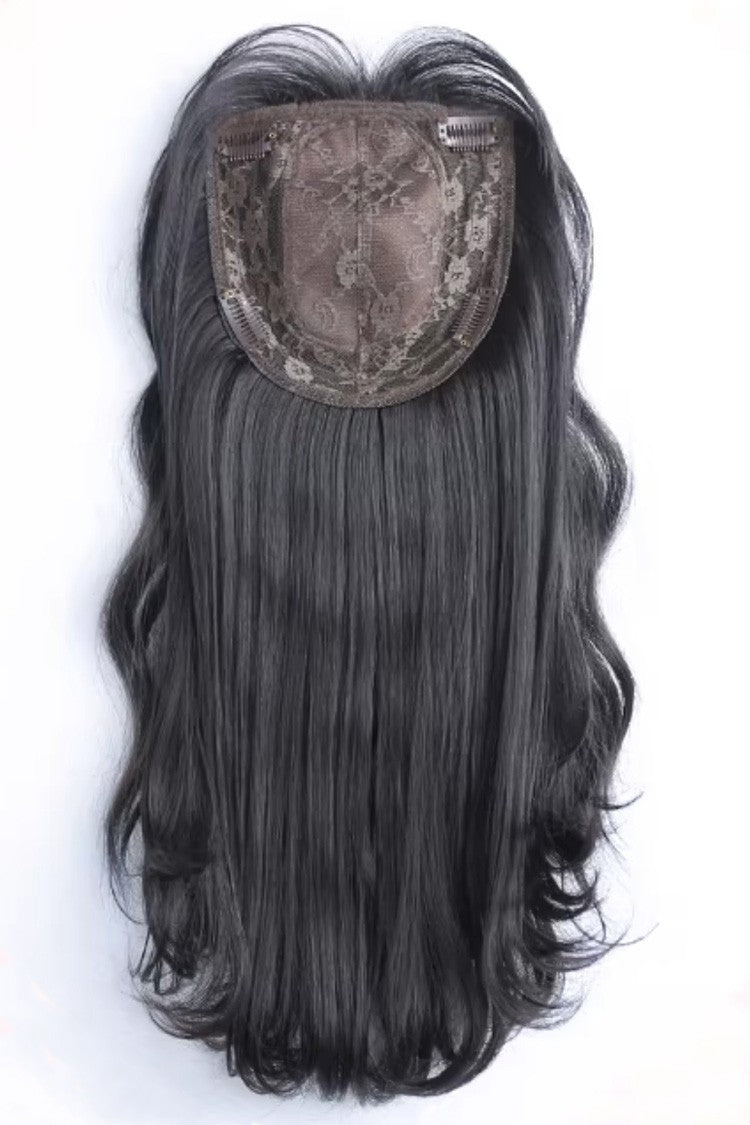 Kawaii Fashion Wig - Natural Black Clip-in Curls Hair, Black, Sweet Style - additional product view 2