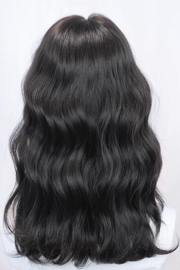 Kawaii Fashion Wig - Natural Black Clip-in Curls Hair, Black, Sweet Style - additional product view 3