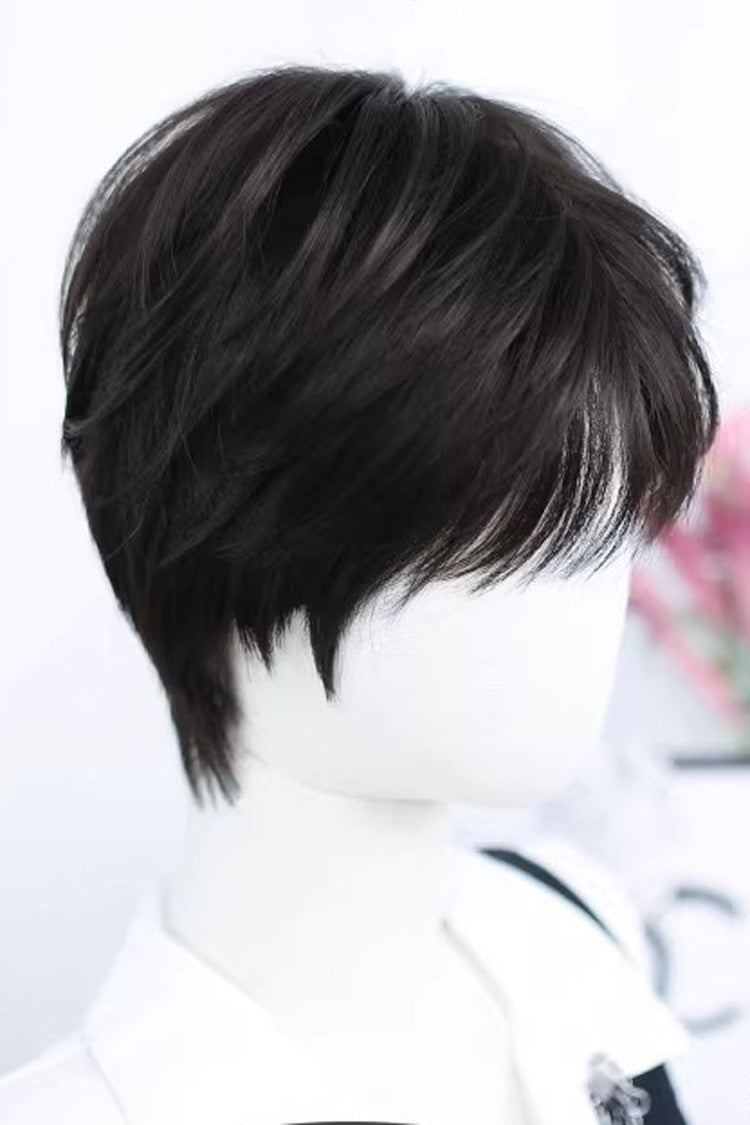 Kawaii Fashion Wig - Natural Black Cool Androgynous, Black - Daily and Convention Styling - additional product view 2