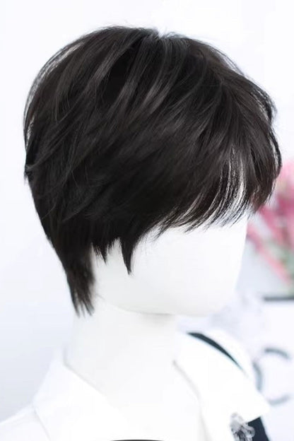 Kawaii Fashion Wig - Natural Black Cool Androgynous, Black - Daily and Convention Styling - additional product view 2