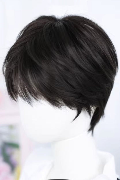 Kawaii Fashion Wig - Natural Black Cool Androgynous, Black - Daily and Convention Styling - additional product view 3