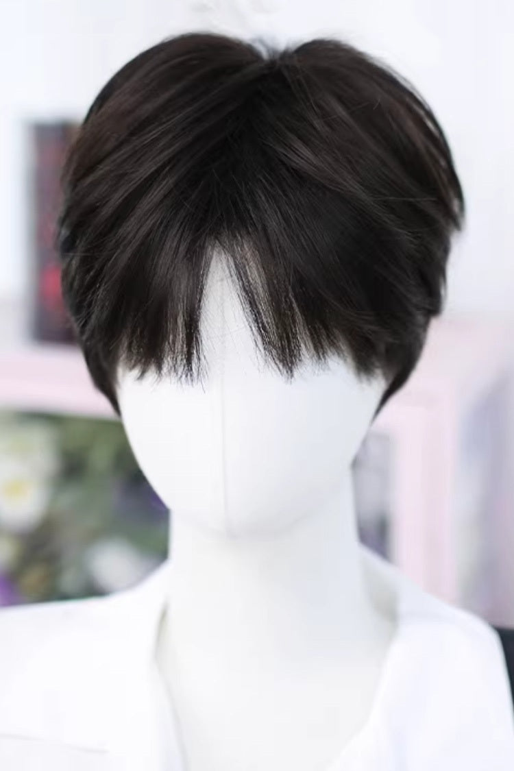 Kawaii Fashion Wig - Natural Black Cool Androgynous, Black - Daily and Convention Styling - additional product view 4