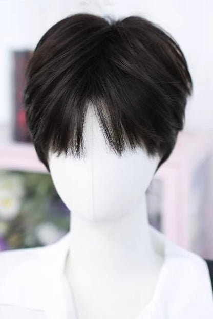 Kawaii Fashion Wig - Natural Black Cool Androgynous, Black - Daily and Convention Styling - additional product view 4