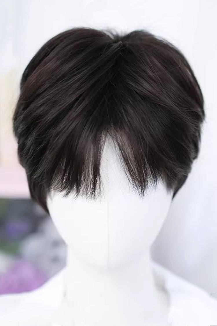 Kawaii Fashion Wig - Natural Black Cool Androgynous, Black - Daily and Convention Styling - main product image