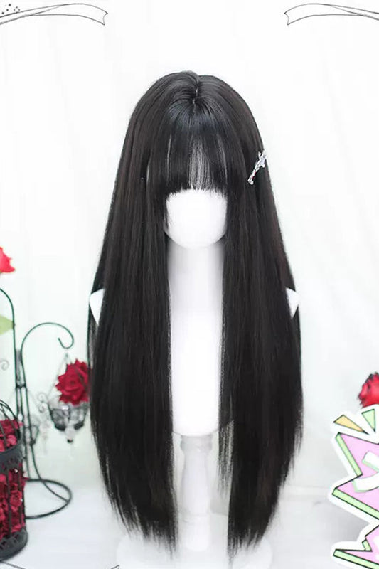 Kawaii Fashion Wig - Natural, Black, Sweet Style - Daily and Convention Styling - main product image