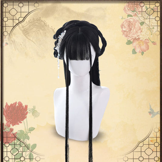Kawaii Fashion Wig - Natural Chinoiserie, Black, Classic Style - main product image