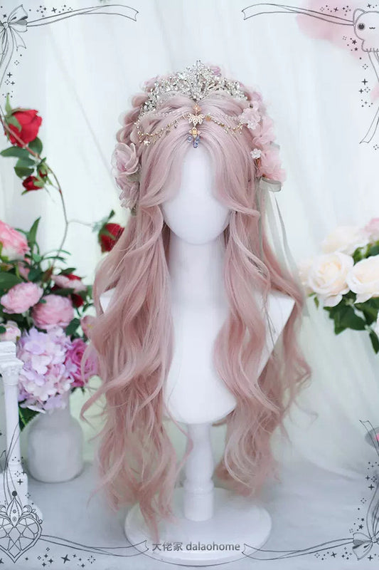 Kawaii Fashion Wig - Natural Eight Bangs, Pink, Sweet Style - Daily and Convention Styling - additional product view 2