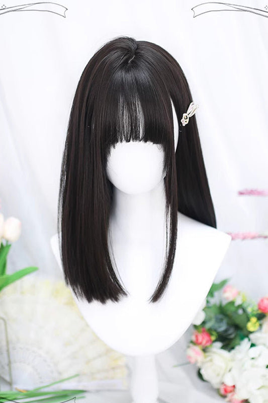 Kawaii Fashion Wig - Natural Secondary Straight, Black, Sweet Style - additional product view 2