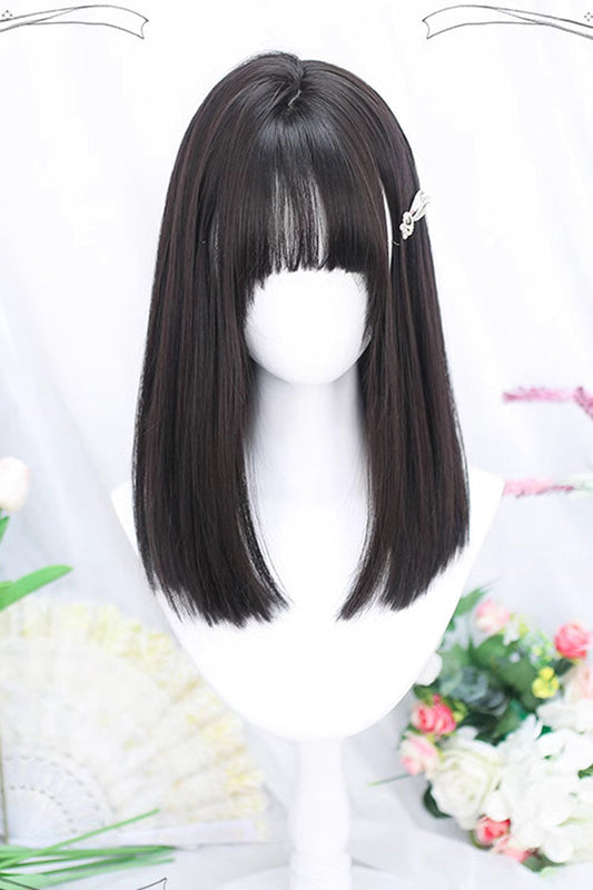Kawaii Fashion Wig - Natural Secondary Straight, Black, Sweet Style - main product image