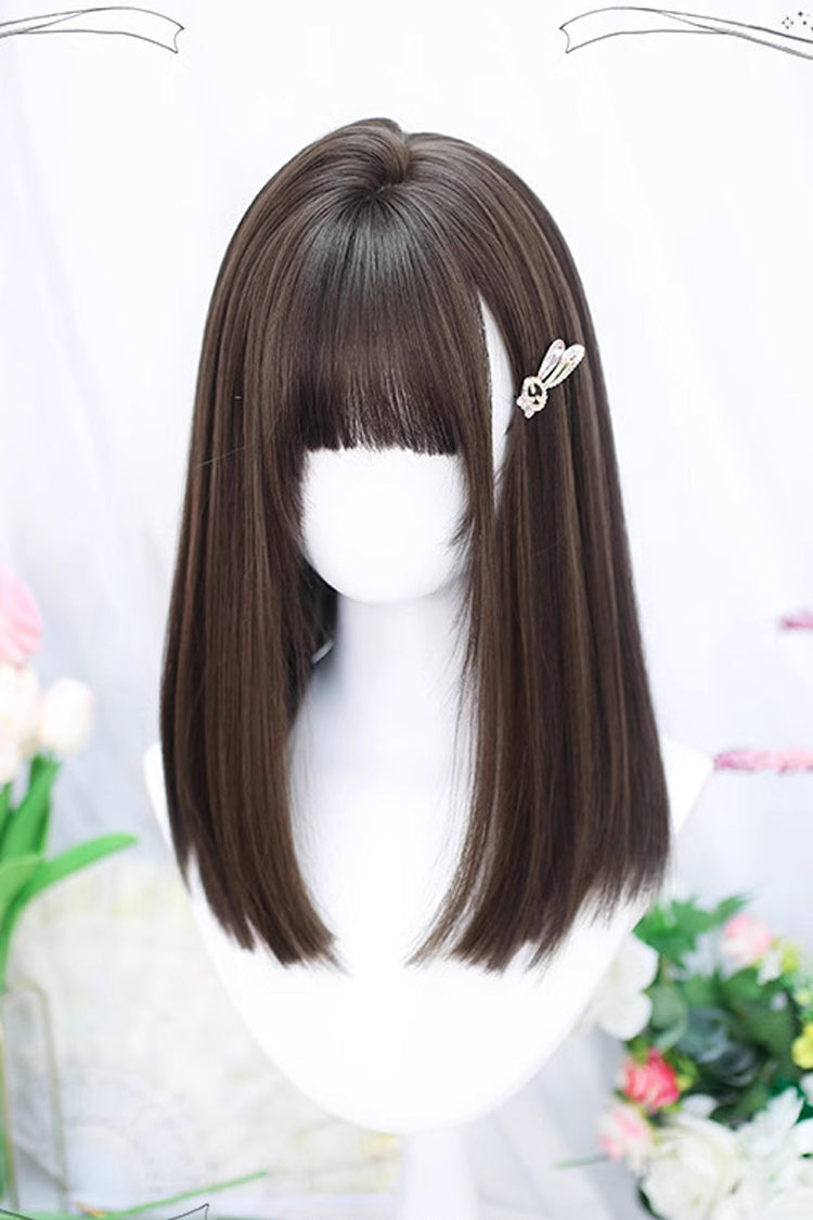 Kawaii Fashion Wig - Natural Secondary Straight, Brown, Sweet Style - additional product view 2