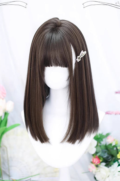 Kawaii Fashion Wig - Natural Secondary Straight, Brown, Sweet Style - additional product view 2