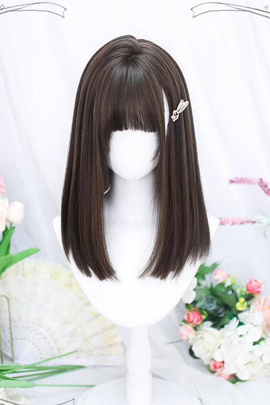 Kawaii Fashion Wig - Natural Secondary Straight, Brown, Sweet Style - main product image
