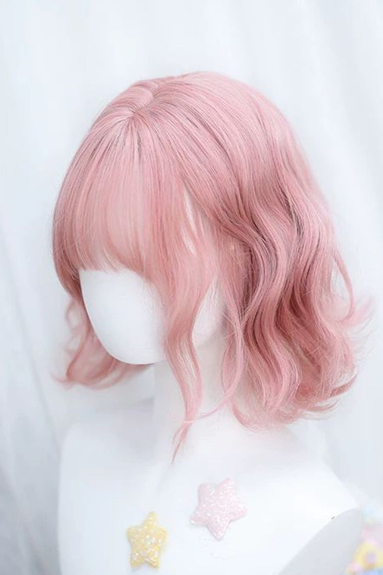 Kawaii Fashion Wig - Peachy Pink Natural Fluffy, Pink, Sweet Style - additional product view 4