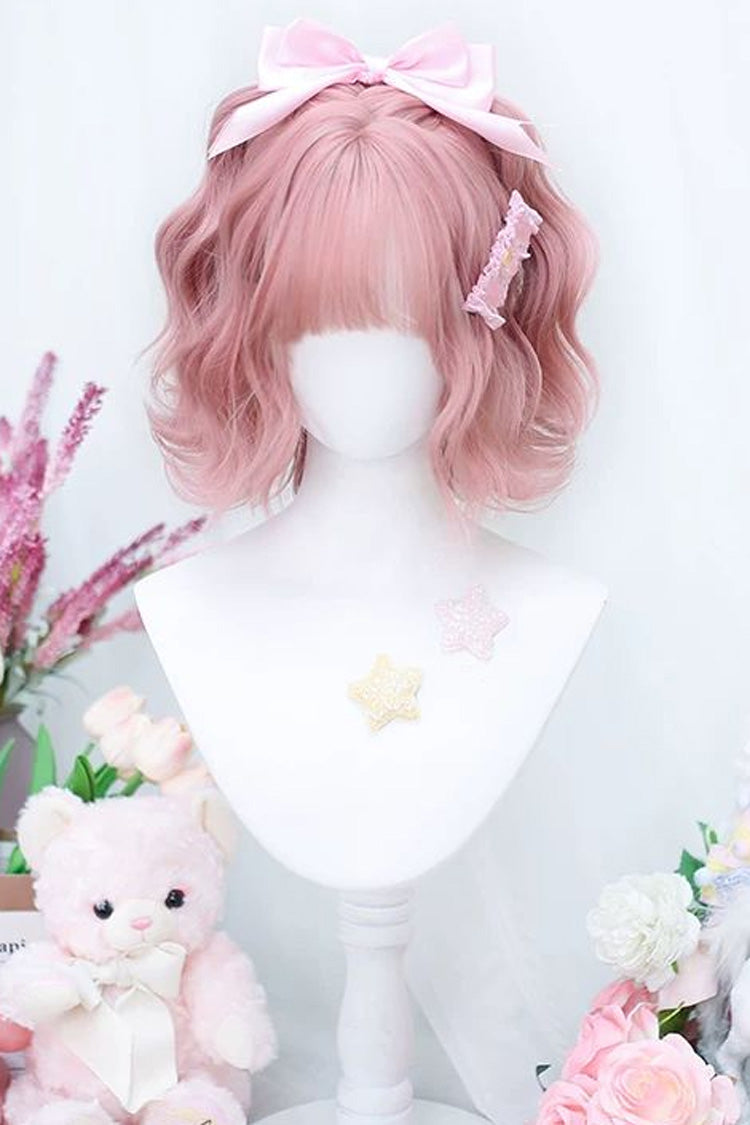 Kawaii Fashion Wig - Peachy Pink Natural Fluffy, Pink, Sweet Style - main product image