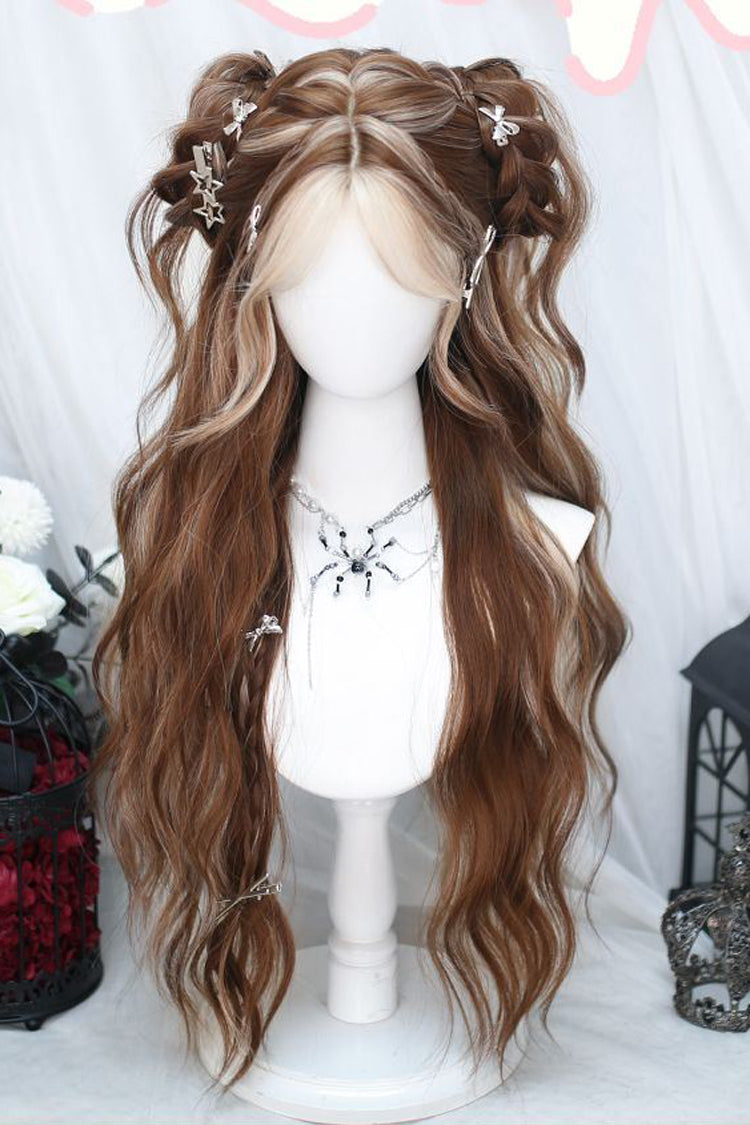 Kawaii Fashion Wig - Pick Dye, Brown, Sweet Style - Daily and Convention Styling - additional product view 2