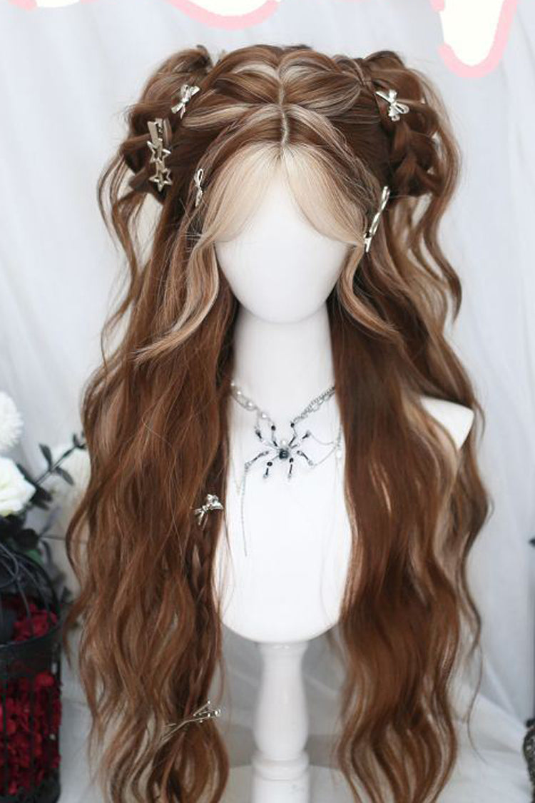 Kawaii Fashion Wig - Pick Dye, Brown, Sweet Style - Daily and Convention Styling - main product image