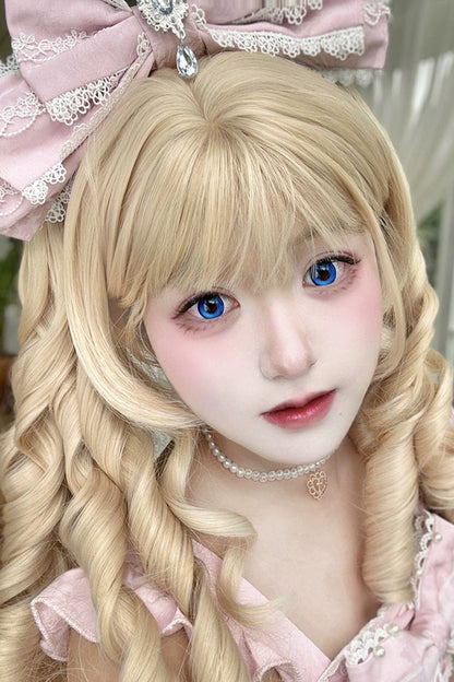 Kawaii Fashion Wig - Roman Curly Double Ponytail, 2 Colors, Sweet Style - additional product view 2