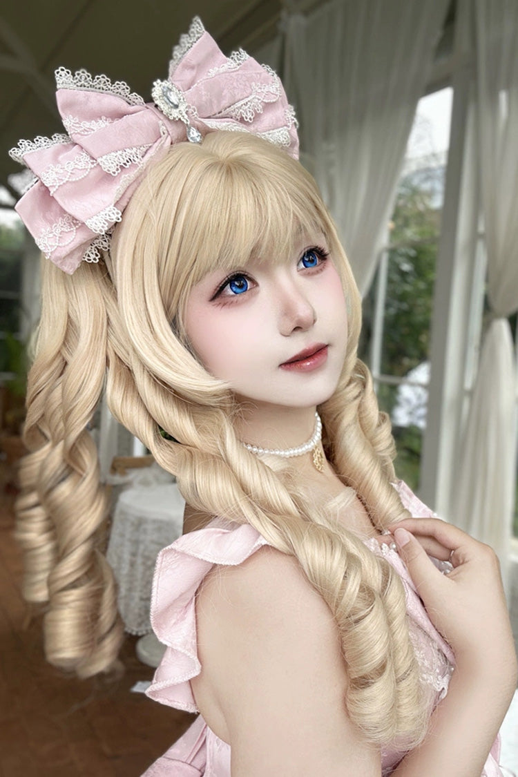 Kawaii Fashion Wig - Roman Curly Double Ponytail, 2 Colors, Sweet Style - additional product view 3