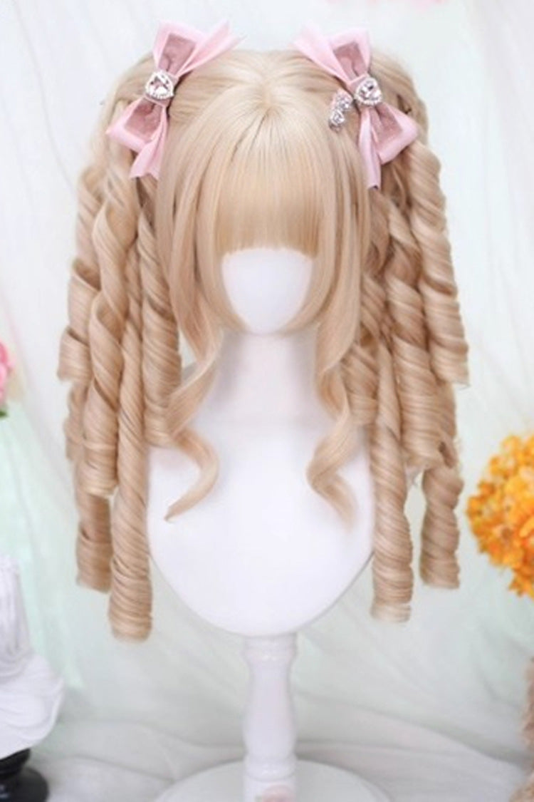 Kawaii Fashion Wig - Roman Curly Double Ponytail, 2 Colors, Sweet Style - main product image