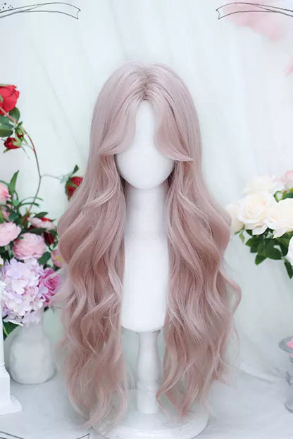 Kawaii Fashion Wig - Secondary Center Parted, Pink, Sweet Style - main product image