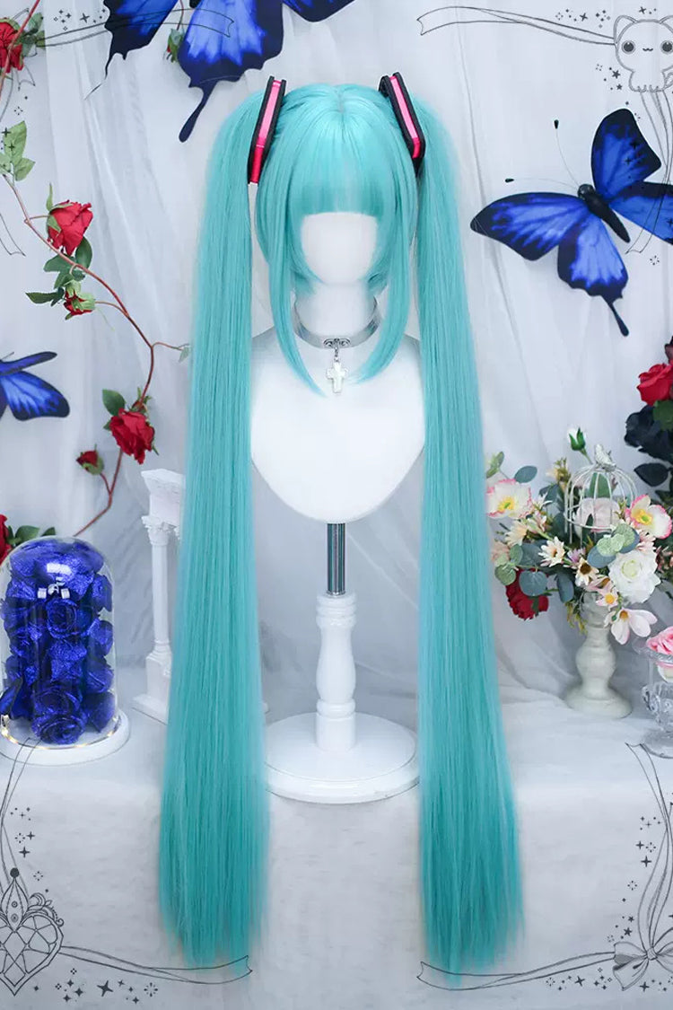 Kawaii Fashion Wig - Secondary Double Ponytail, Green, Sweet Style - main product image