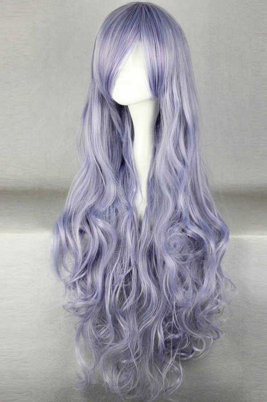 Kawaii Fashion Wig - Slant Bangs, Purple, Sweet Style - Daily and Convention Styling - additional product view 2