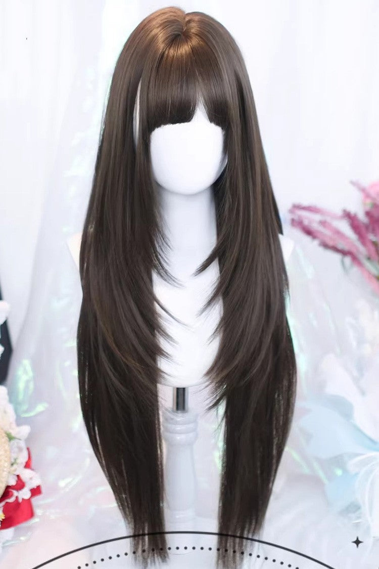 Kawaii Fashion Wig - Straight Wispy Air Bangs, 3 Colors, Sweet Style - additional product view 3