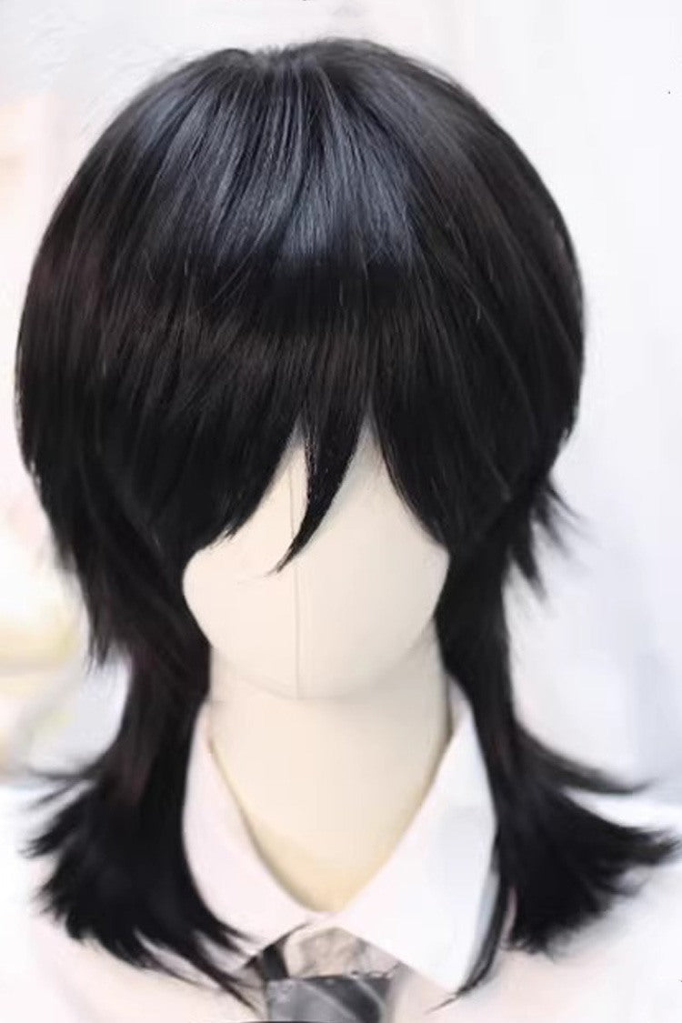 Kawaii Fashion Wig - Stylish Japanese Androgynous, 2 Colors, Sweet Style - One-Size Natural-Black option
