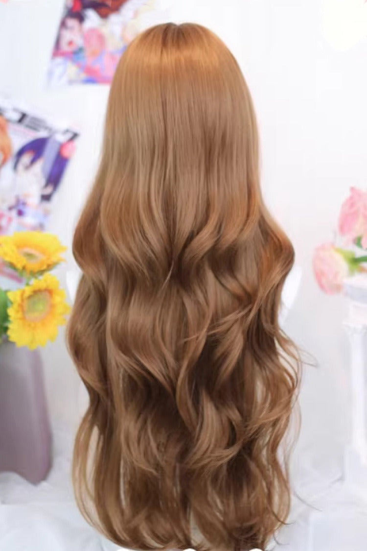 Kawaii Fashion Wig - Sugary Warm Brown Big Wavy Light, Brown, Sweet Style - additional product view 2