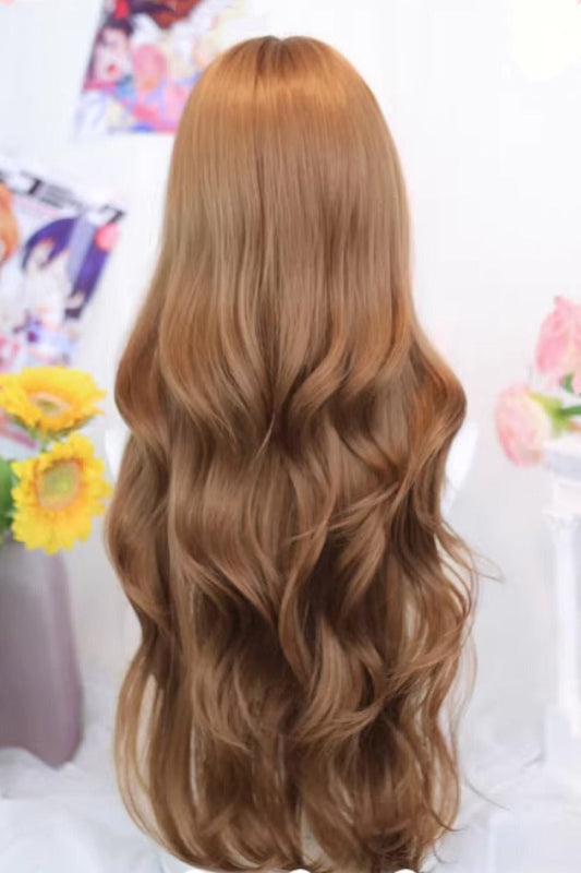 Kawaii Fashion Wig - Sugary Warm Brown Big Wavy Light, Brown, Sweet Style - additional product view 2