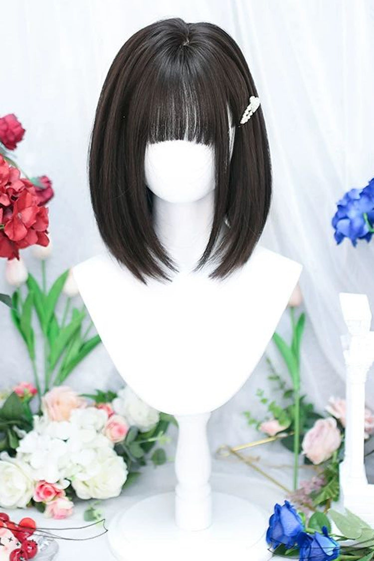 Kawaii Fashion Wig - Tea Brown Straight, 2 Colors, Sweet Style - main product image